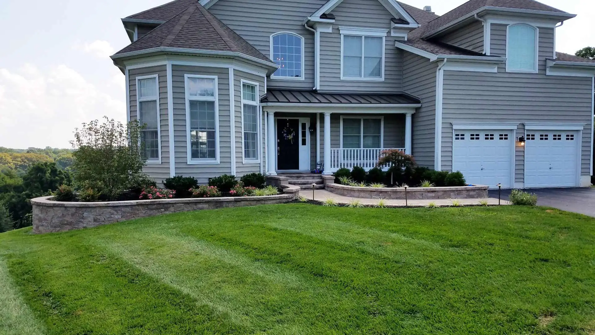 A West Chester, PA home with landscaping and lawn care services.