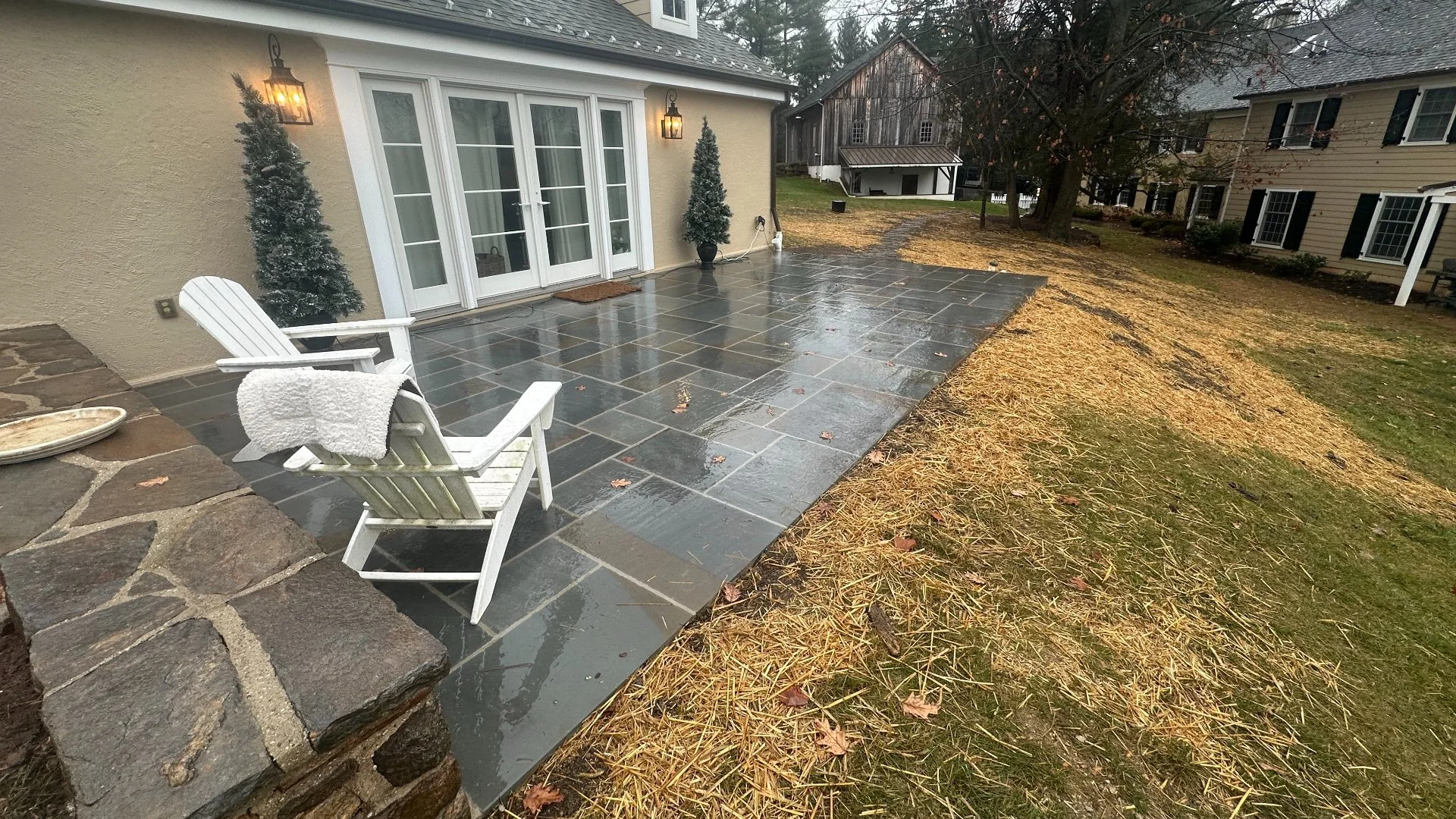 Bluestone Patio Installation Project in Chester Springs, PA