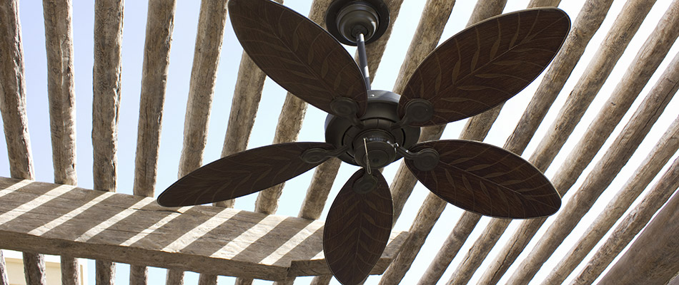 A fan installed over an outdoor kitchen in West Chester, PA.
