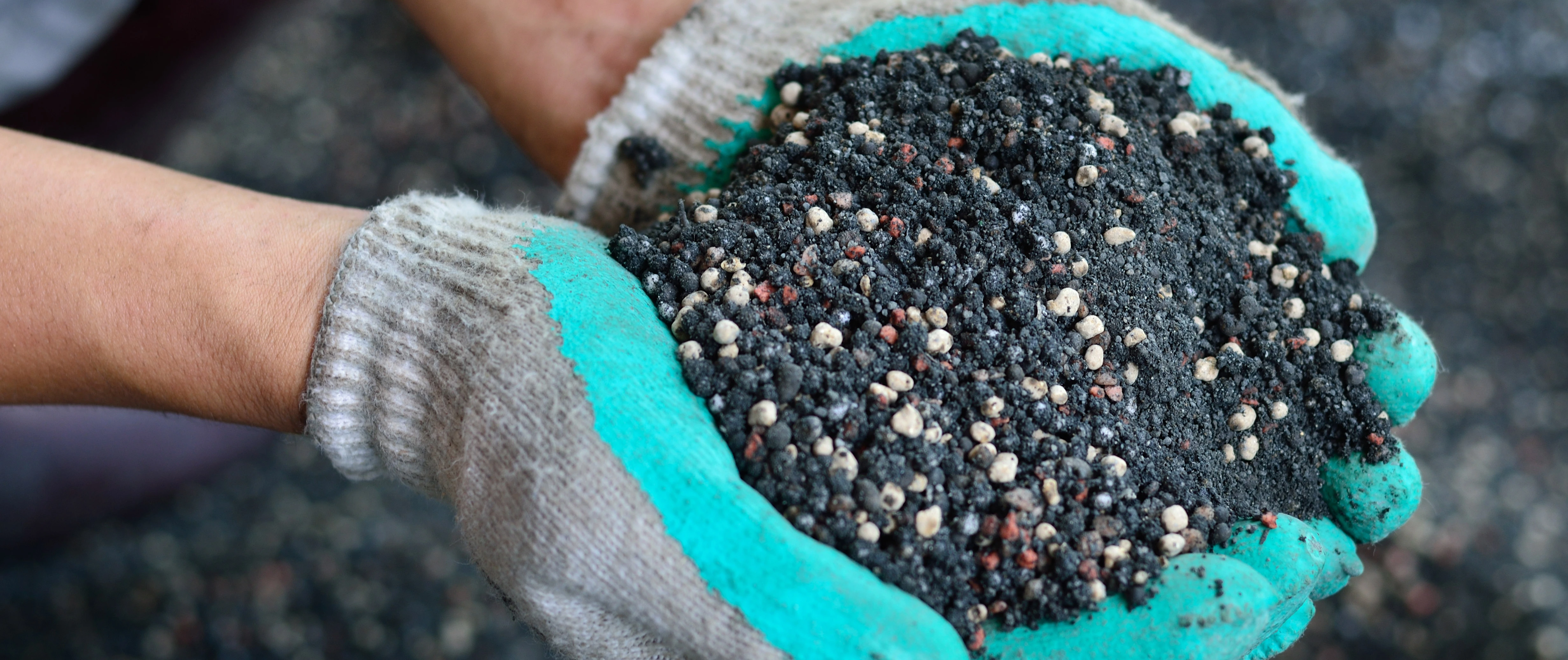 Lawn fertilizer prepared for use in West Chester, PA.
